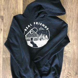 Real Friends tour merch hoodie